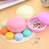 Boîtes de rangement 12pcs mini boîtier macaron boîtier en plastique Bijoux Bijoux Organisateur de voyage Conteneur