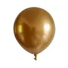 Decorazione per feste 5/10/12/18 pollici in metallo palloncini in lattice in metallo oro blu rosa elio decorazioni di compleanno di compleanno per adulti