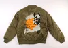 Men Jackets Bomber Jacket 10deep Army Green Cotton Padded Embroidered Coats