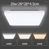 Plafonniers Moderne Led 220V 24W Montage En Surface Lampe Carrée Luminaire Pour Salon Cuisine