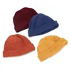 Beretten 10 stks zachte warm gebreide winter ski cap korte meloen hiphop schedels beanie hoed mannen hoeden hoogwaardige kwaliteit