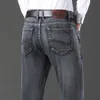 Men's Jeans Spring Autumn Men's Stretch Straight Fit Jeans Men's Denim Pants Brand Style Trousers Mens Wear 230207