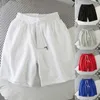 Short pour hommes blanc Style japonais Polyester course Sport pour décontracté été taille élastique solide vêtements Y2302