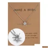 Pendant Necklaces Star Paper Card Necklace Series A Variety Of Diamond Inlaid Collarbone Chain Womens Personality Dogeared J Dhgarden Dhsop