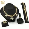 Juego de joyas de hip hop para collar de mujeres Juegos de joyería de boda Pendientes de collar xoxo Pulseras regalos 201222