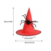 Berets Party Hats Witch Hat Spider för kvinnor Halloween Big Wizard Magican Costu