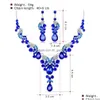 Andere sieradensets Groothandel Europe en Amerika Bridal Necklace Set Fashion High Grade Crystal Earring Drop levering Dhgarden DHJFC