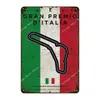 عتيقة F1 RacetrackTrack Painting Painting مسابقة TIN Sign Plaque لوحة الحديد Bar Club Garage Repair Man Cave Home Wall Decor