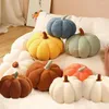 Pillow Cute Simulation Pumpkin Eye-catching Decorative Widely Use Halloween Stuffed Plush