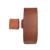 Titta på rutor Fall Brown Real Leather Watch Roll Single Watch Travel Case 230206