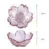 Tallrikar körsbärsblomningssås diskar liten middag japan stil glas dessert maträtt för kök