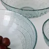 Plates Large Salad Bowl Fruit Tray Environmental Protection Vintage Blue Anti-slip Glass Plate