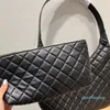 mode dames luxe diamant onderarm tas 2 in 1 designer zak retro tassen 22 capaciteit handtassen schouderleren tote draagbaar