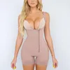 Dames shapers fajas sin costura shapewear schouderbanden zijkant ritssluiting bodysuit voor vrouwen open buste buikcontrole body shaper