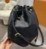 2023 Luxury Designer Bag Fashion Drawstring Totes Ladies Lychee Borsa a spalla singola di grande capacità