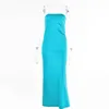 Casual Dresses Summer Satin Dress Sexy Backless Women Party 2023 Arrivals Stretchy Long Elegant Celebrity Club Night DressesCasual