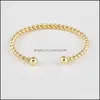 Bracelet Bracelet 4pcs / Set Plume Étoiles Lune Branche D'Olivier Cristal Bracelet De Manchette Ouverte Pour Femmes Fille Plaqué Or Fil Réglable Bijou De Mode Dhsr3 Lj7u