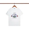 2023 カサブランカ Tシャツメンズ Tシャツレディースデザイナー tシャツ半袖高級ブランド服夏のレジャー通気性プリント服