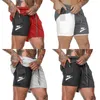 Men Brand LOGO Print Basketball Gray Shorts Summer Breathable Fast-drying Loose Running Sports Fitness Training Short Pants Outdoor Casual