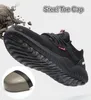 Scarpe antinfortunistiche Scarpe indistruttibili Scarpe antinfortunistiche da lavoro da uomo con puntale in acciaio Stivali antiforatura Scarpe da ginnastica traspiranti leggere Drop 230206