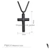 Pendant Necklaces Ecommerce Ce 24 Inches Titanium Steel Bible Cross Scripture Fashion Mens Religious Necklace Direct Sales D Dhgarden Dhcwq