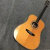 Guitare personnalisée, table en épicéa massif AAA, touche en ébène, éclisses et dos en palissandre, accordeur ouvert, guitare acoustique 28 de haute qualité de 41 pouces