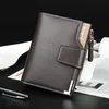 Luxury Casual men's brand wallet vertical multi-function wallet zipper buckle three folds purse tide porte cartes de luxe184x