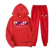 Men's t Shirts 2023 Brand Trapstar Printed Sportswear Men 15 Colors Warm Two Pieces Set Loose Hoodie Sweatshirt Pants Jogging trapstar Classic design 99ess
