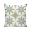 Cuscino nordico giallo geometrico divano per la casa federa stampa poliestere camera da letto copriletto decorazione soggiorno/decorativo