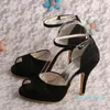 Sandaler Wedopus Peep Toe Platform Ladies Designer Shoes With Ankle Strap High Heel Spets 986545