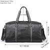 Duffel -tassen Luufan Zachte echte lederen reistas met schoenvak Men Vrouwen Zwart Casual Water Proof Weekend Bagage Handtas