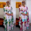 Abbigliamento etnico MD Africano Dashiki Stampa Abiti lunghi per le donne Plus Size Boubou Primavera Maxi Robe Turchia Abiti da festa nigeriani Abayas 230207