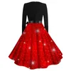 Casual Dresses Goth Robe Swing Vintage Christmas Dress Women Winter 2023 Pinup Sexy Year Rockabilly Xmas Party Elegant Vestido