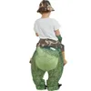 Kostuumaccessoires opblaasbaar dinosaurus kostuum rijden t rex air opgeblazen grappig feest Halloween -kostuum voor kinderen 230207