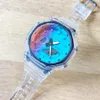 Brand Wrist Watches LED Dual Display Men's Women Full-featured Casual Sports Royal Oak Analog Electronic Digital Ladies Clock