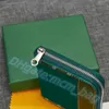 Luksusowe mody mini torebki karty monety torebki identyfikacyjne portfele męskie torba na torbę kluczowe portfele paszportowe uchwyty na kartę zamek błyskawicznych z pudełkiem torebki prezentowe