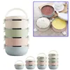 Dinnerware Sets 1/2/3/4 Layers Grade Stainless Steel Lunch Box Bento Thermal Insulated Container Outdoor Barbecue Supplies