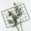 20pc Flores secas naturalmente algodão Artificial Eucalipto Floral Ramil Branch Festa de Casamento Decoração Casa Decoração de plantas falsas y