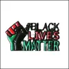 Broches Broches Je ne peux pas respirer Black Lives Matter Broche de protestation Huile essentielle Pins Bouton Manteau Veste Collier Pin Badge Bijoux Drop D Dhwo5