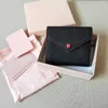 Luxury Mius Purse Designer Wallet Card Pack Handbag Purse Women's Three-Fold plånböcker Kort kortväska kuvert Nollväska LEATH190O