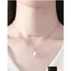 Pendant Necklaces Minority Design Valentines Day Gift Letter Love Splicing Necklace Peach Heart A Couple Drop Delivery Jewelr Dhgarden Dhrcj