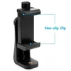 Trépieds Adaptateur universel pour trépied Clip de téléphone Vertical Horizontal 360 Support de rotation Support intelligent pour la prise de vue vidéo