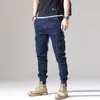Jeans pour hommes Streetwear créateur de mode hommes grande poche élastique décontracté Cargo pantalon Hombre Hip Hop Joggers salopette Denim pantalon