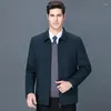 Men's Down 2023 Cotton Clothing Thick Lightweight Winter Coat Middle-age Business Collar Warm Wool Wholesale