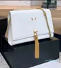 Designers shoulder bag Luxury tote purse handbag message bags Brand Cluth 77 Genuine leather Crossbody Kate Gold Chain Tassel Decoration 24CM Womens Totes