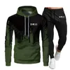 Tracksuits sets masculin pour hommes vêtements sweat-shirt printemps Splice décontracté laine à street