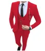 Men's Suits 3 Pieces Mens Slim Fit Business Groom Colorful Costume Homme Tuxedos For Formal Wedding Suit(Blazer Pants Vest)