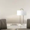 Tafellampen modern kantoor gouden bedlamp met witte stof schaduw Noordse slaapkamer woonkamer bureau loft verlichting