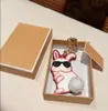 2023 New boutique male and female rabbit mascot leather luxury keyring
