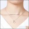 Anhänger Halsketten Apple Naturstein Kristall Modeschmuck Für Weibliche Frauen Geschenk Sier Gold Kette Halskette Hjewelry Drop Lieferung P DHSYX